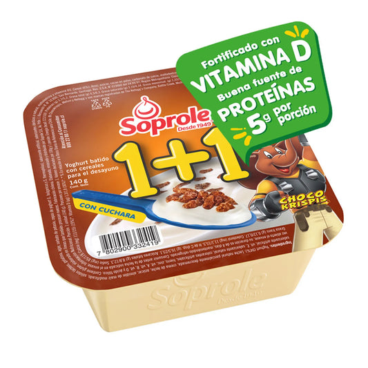 1+1 Choco Krispis Soprole 140G