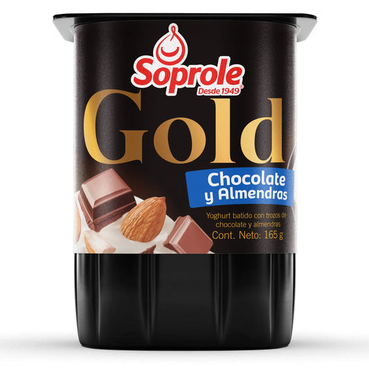 Yoghurt Gold Choco Almendra Soprole 165g