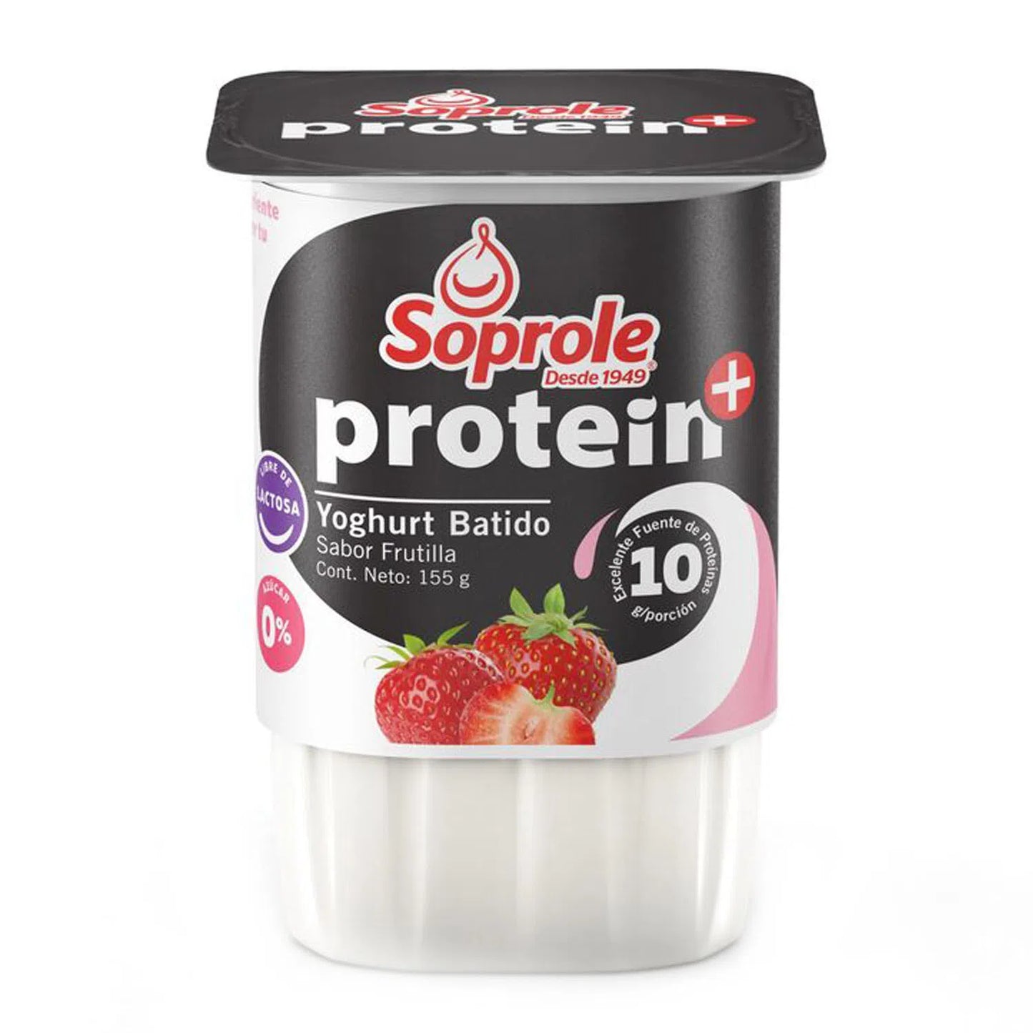 Yoghurt Protein+ Sabor Frutilla Soprole 155g