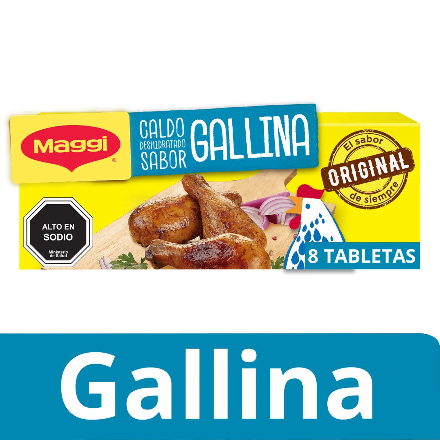 Caldo Sabor Gallina 8 Tabletas Maggi 80g