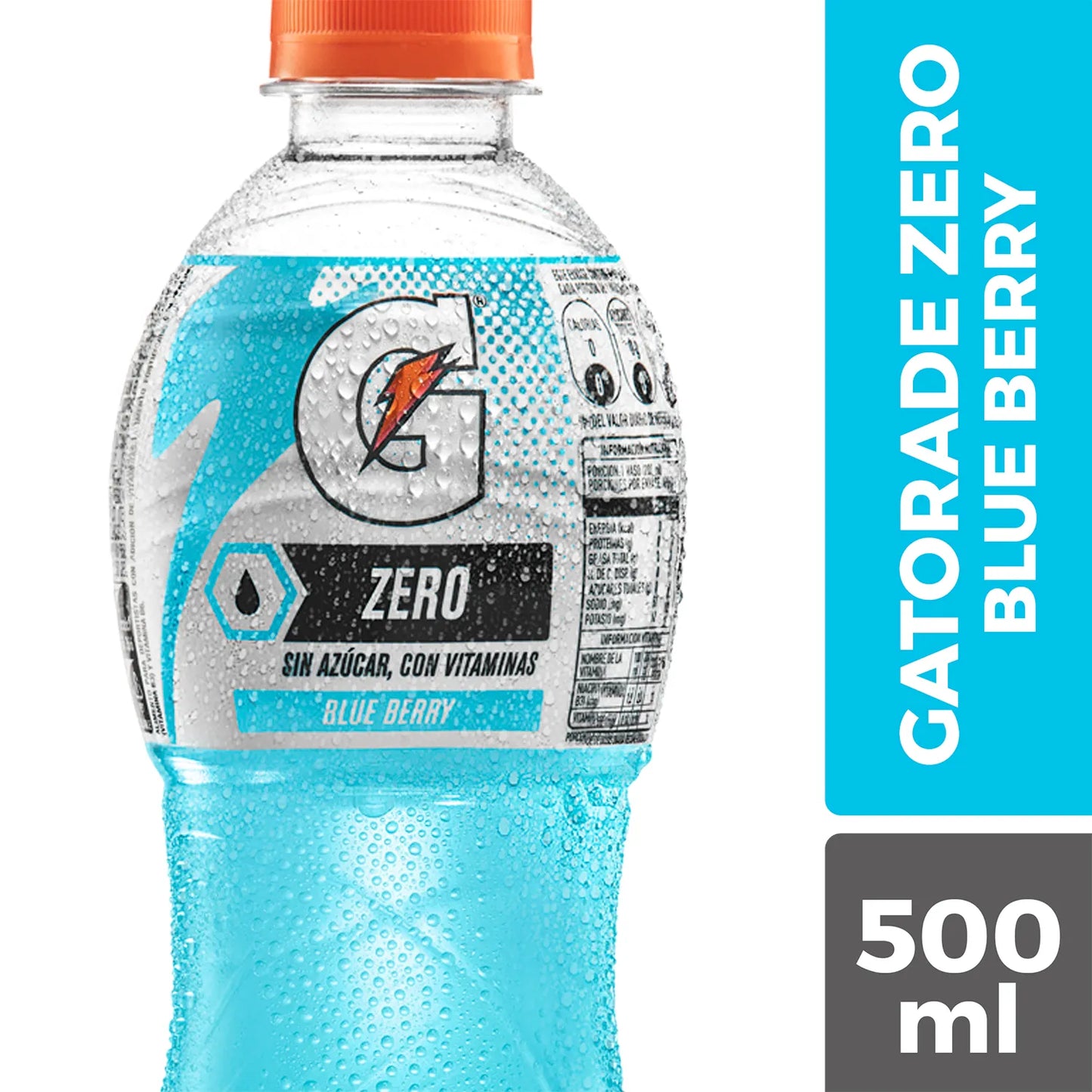 Bebida Isotónica Gatorade Zero Blue 500ml