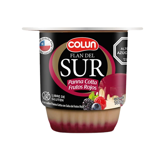 Flan del Sur Frutos Rojos Colun 100g