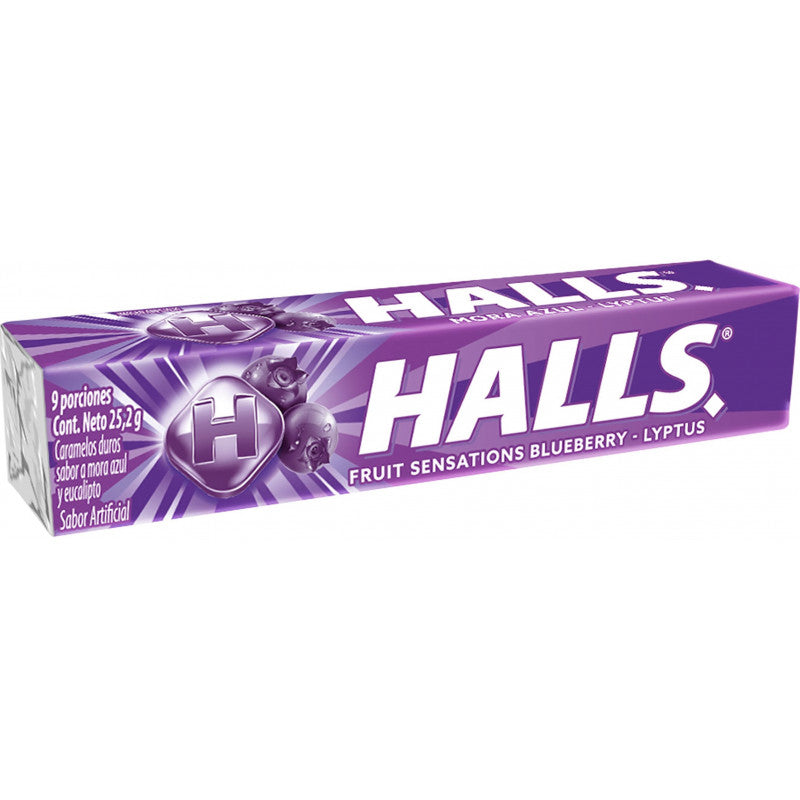 Halls Lyptus Arándano 9 Porciones 25g