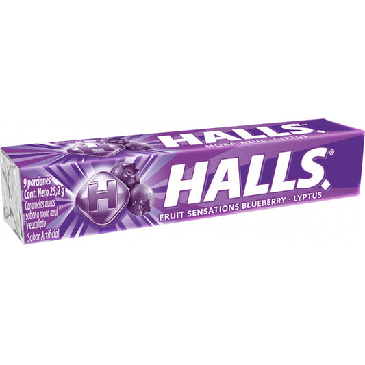 Halls Lyptus Arándano 9 Porciones 25g