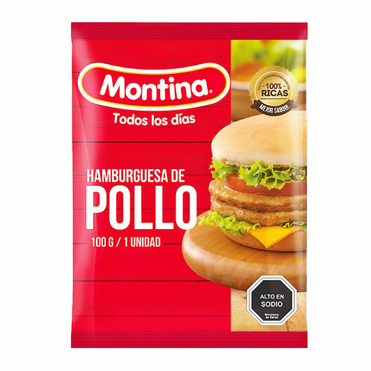 Hamburguesa Pollo Montina 100g