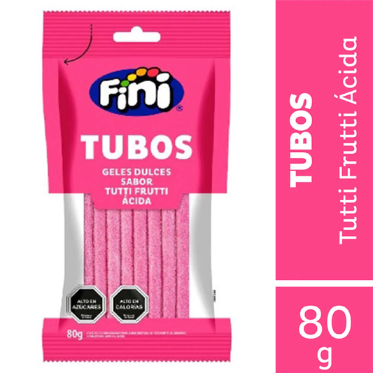 Tubos Fini Tutti Frutti 80 G