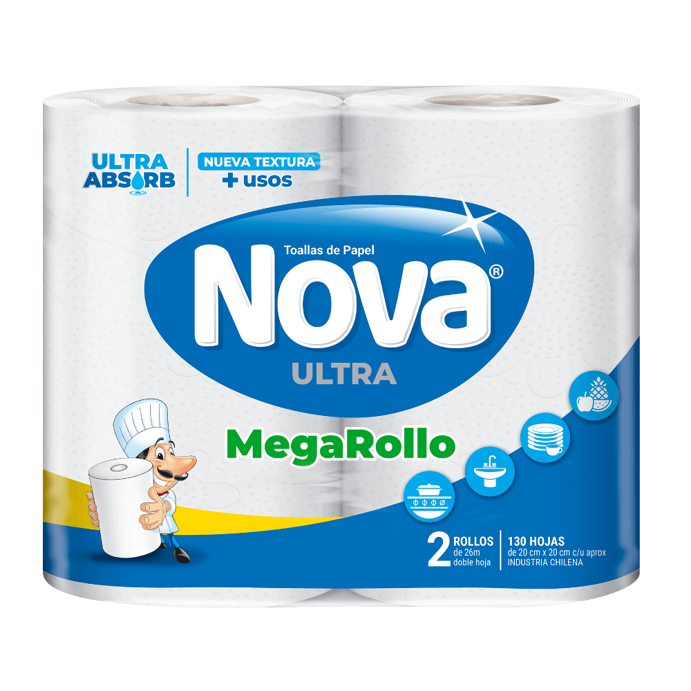 Toalla de Papel Nova Ultra MegaRollo 2 Un