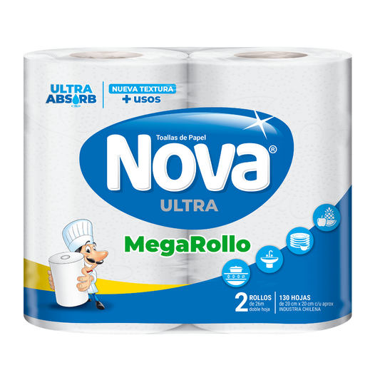 Toalla de Papel Nova Ultra MegaRollo 2 Un