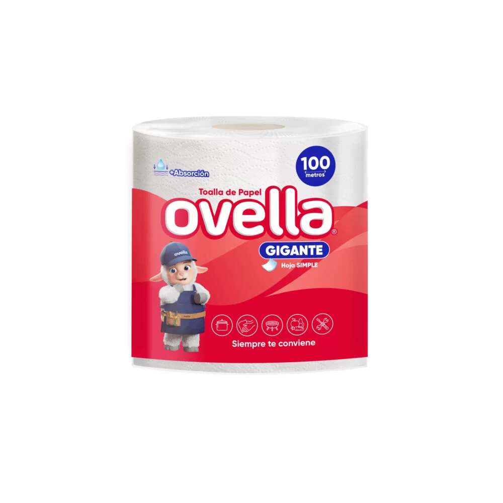 Toalla De Papel Ovella Gigante 100 Mts