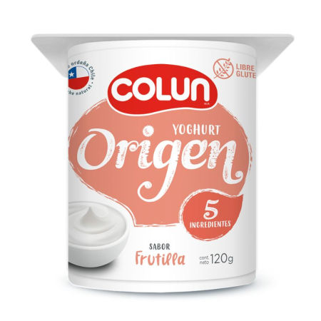 Yoghurt Colun Origen Frutilla 120g