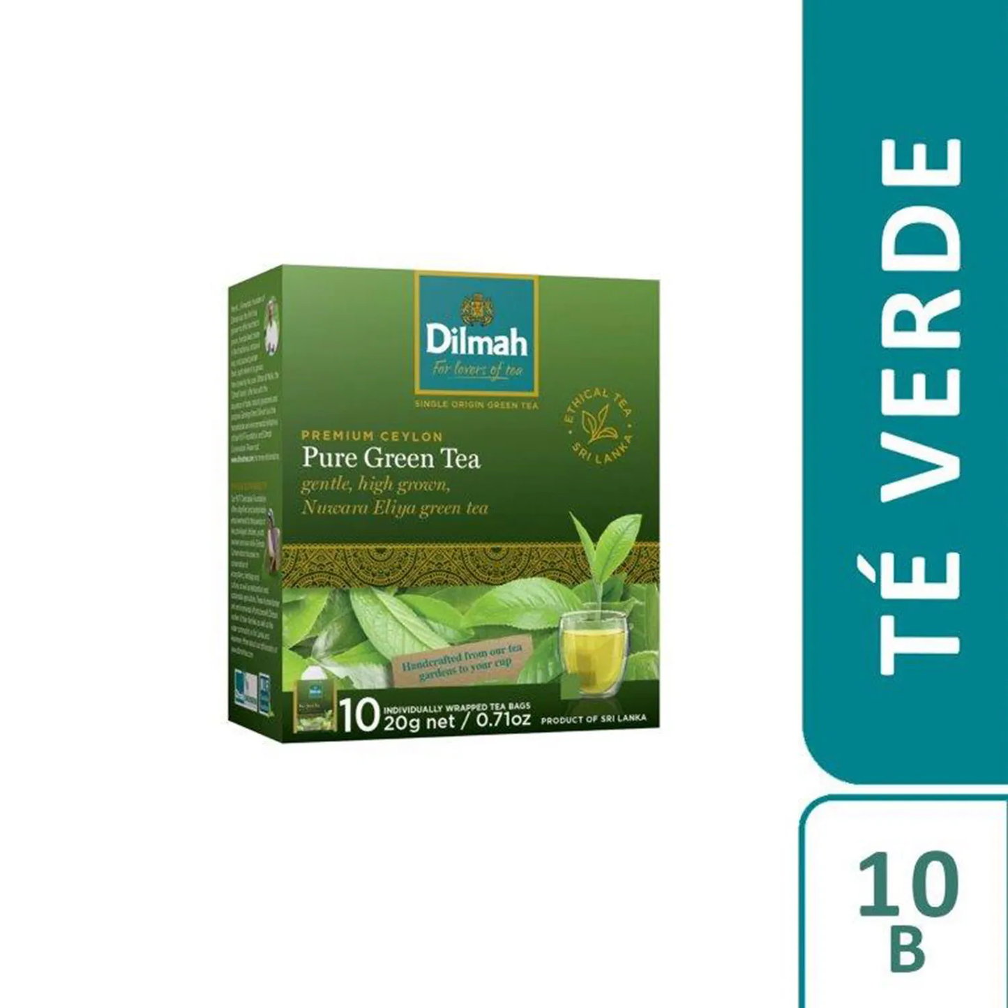 TE GREEN TEA DILMAH 10 UN