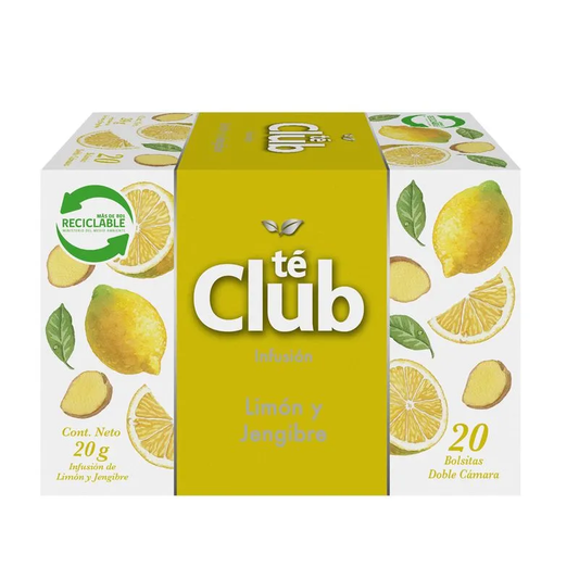 TE CLUB LIMON JENGIBRE 20 BOLSAS