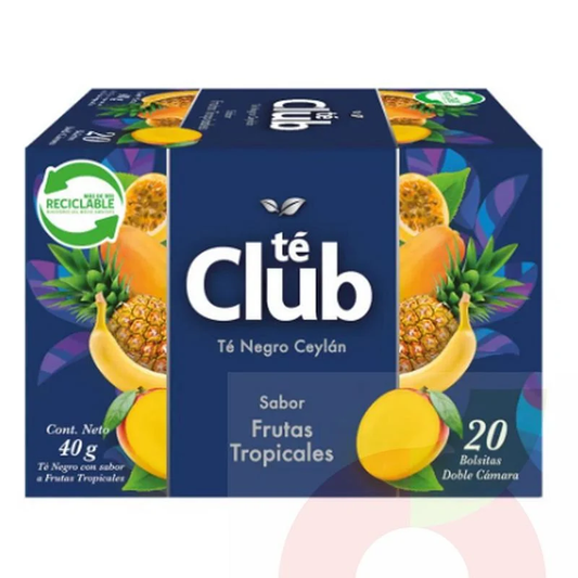 TE CLUB  FRUTOS TROPIC  20 BOLSAS