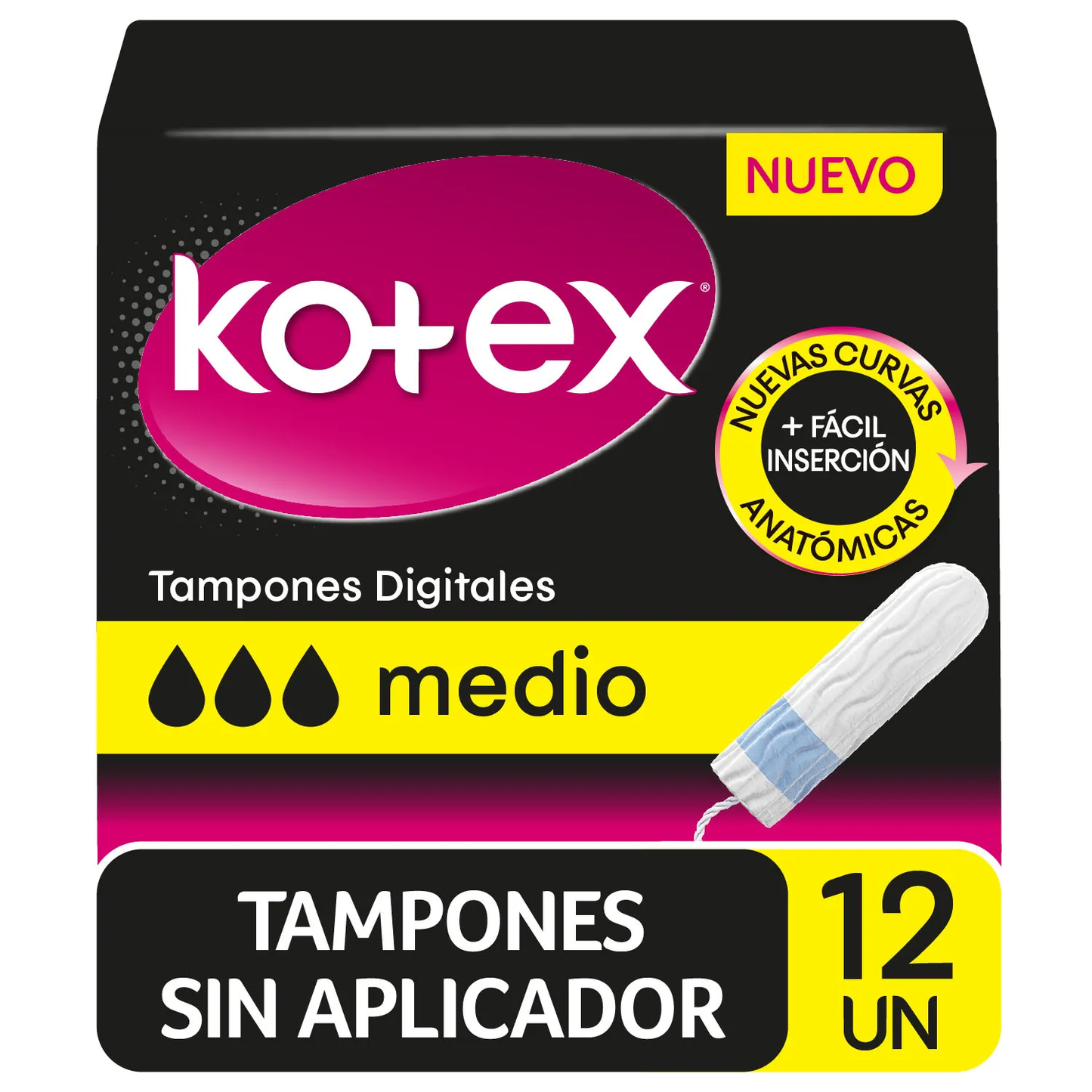 TAMPONES KOTEX DIGITAL 12 UN