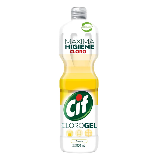 CLORO GEL CIF LIMON 800 ML