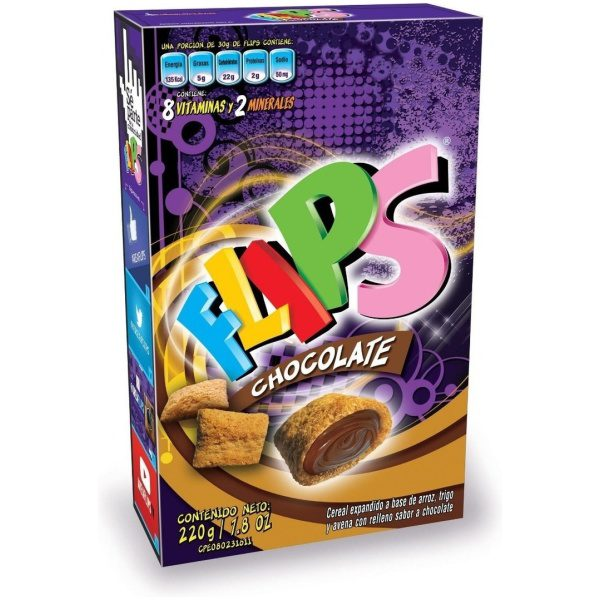 CEREAL FLIPS DE LECHE CHOCO 220 GR.