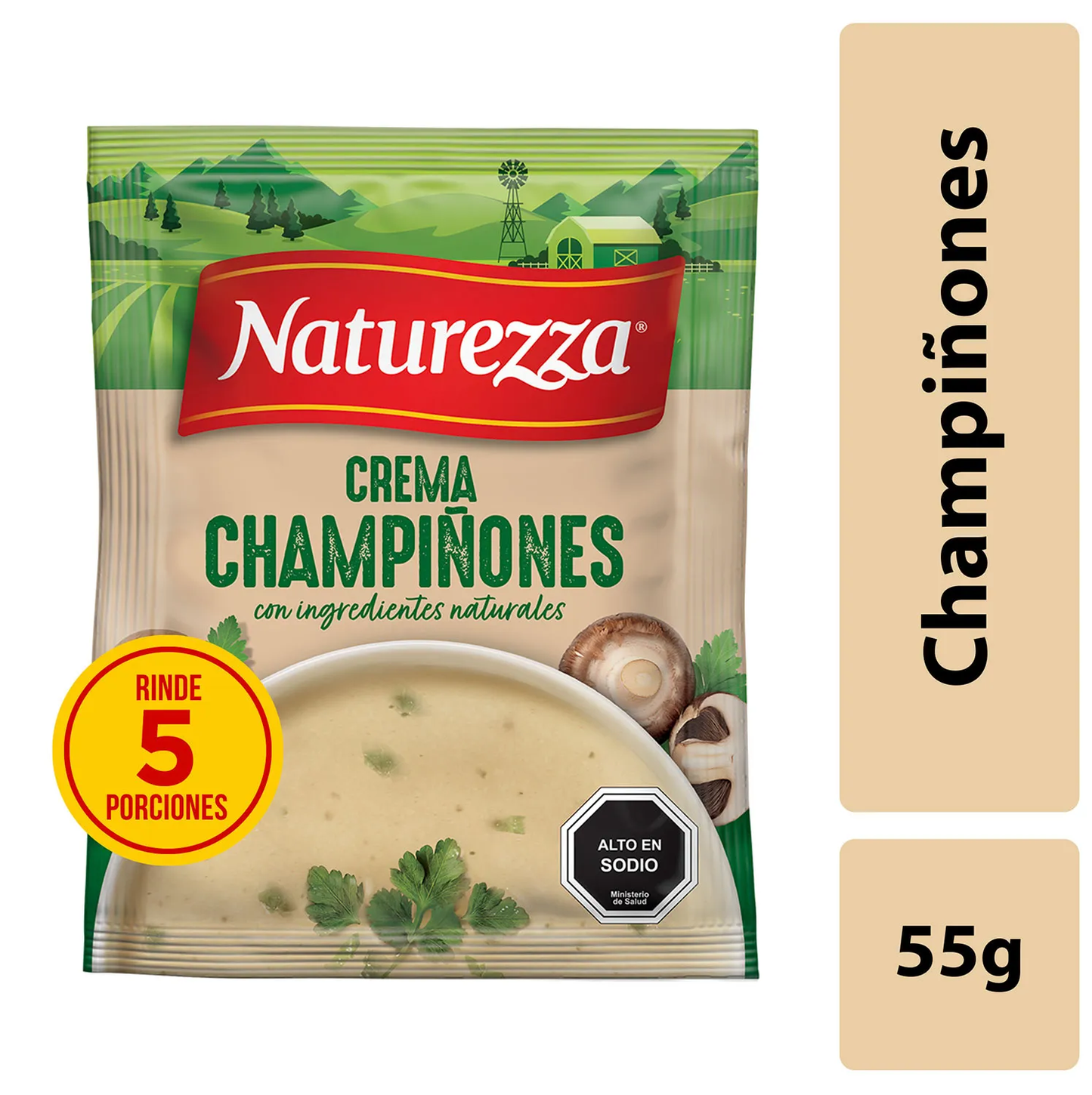 Crema Champiñones Naturezza 55G