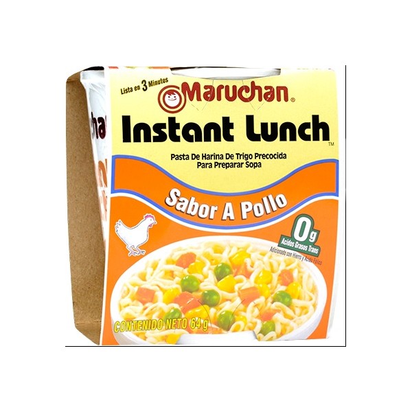 Sopa Instantanea de Fideos Maruchan Pollo 64g