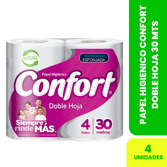 Confort Doble Hoja 30Mts 4 Un