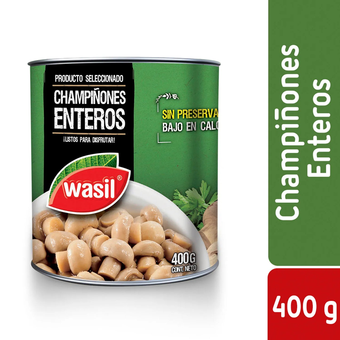 Champiñon Enteros Wasil 400g