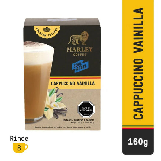 Café Cappuccino Vainilla Marley 8 Sobres