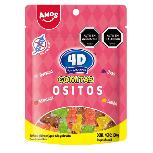 Gomitas de Ositos 4D Amos 100g