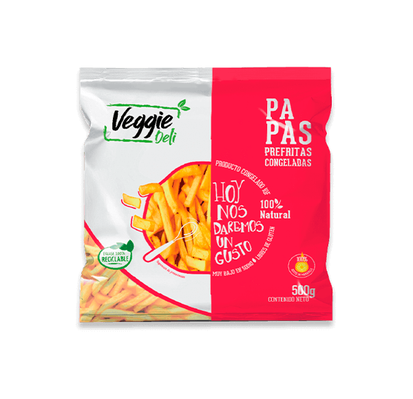 Papas prefritas Veggie Deli 500 Gr