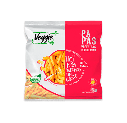 Papas prefritas Veggie Deli 500 Gr