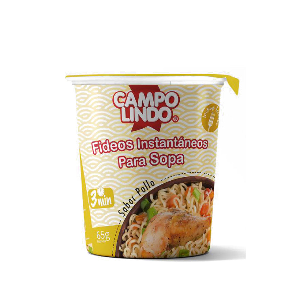 Fideos instantáneos para sopa Campo Lindo carne 65g