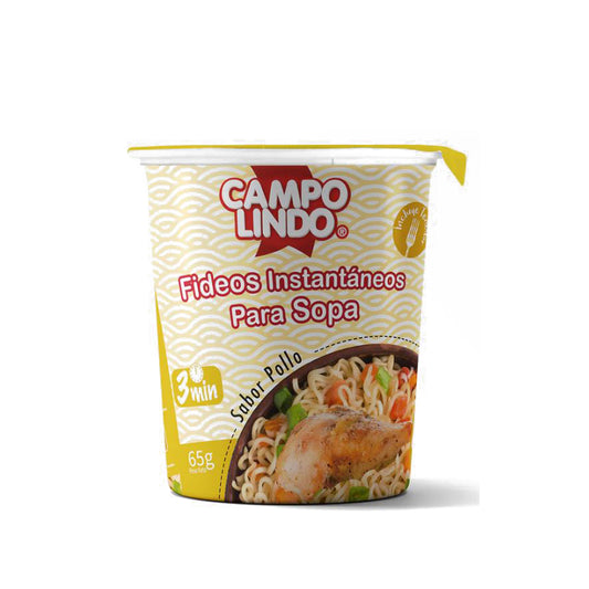 Fideos instantáneos para sopa Campo Lindo carne 65g