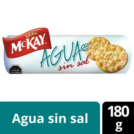 GALLETA AGUA SIN SAL MCKAY 180G