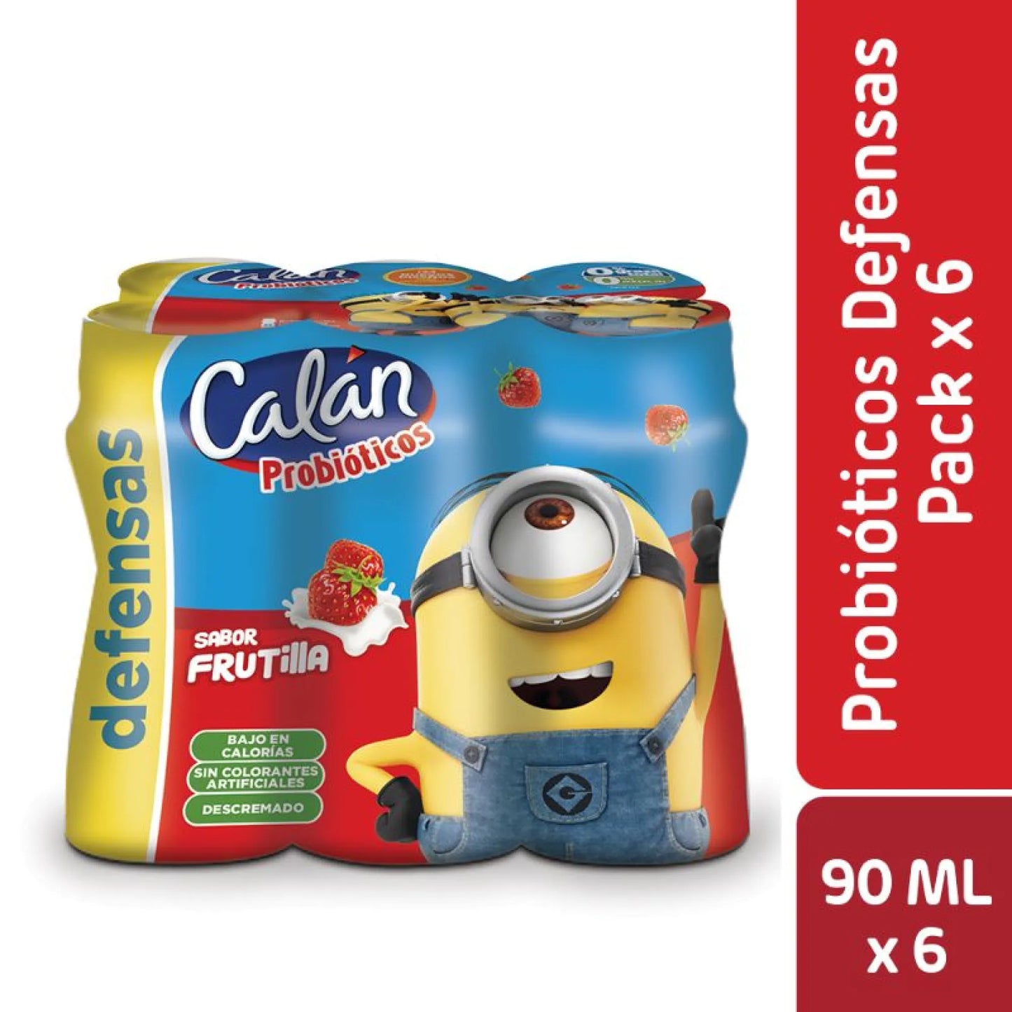 Bebida Lactea Probioticos Frutilla Calan 540g