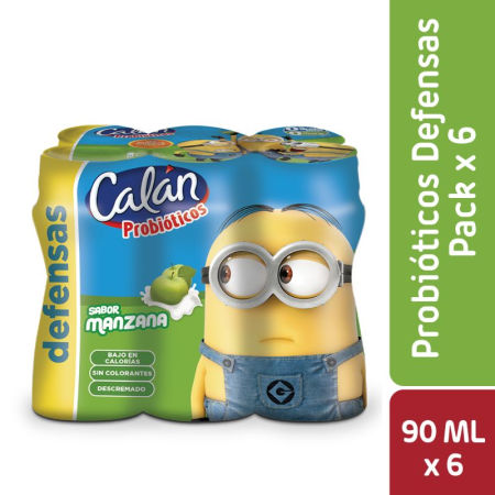 Bebida Lactea Probioticos Manzana Calan 540g