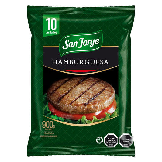 Hamburguesa San Jorge 10 Un 900g