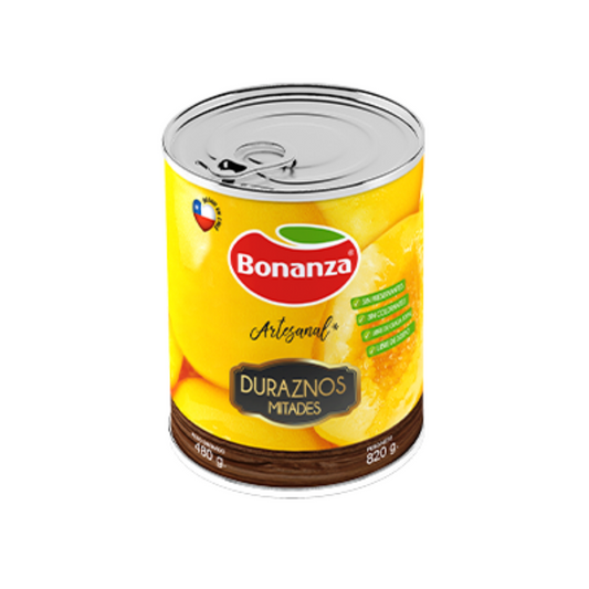 Duraznos Mitades Bonanza 820g