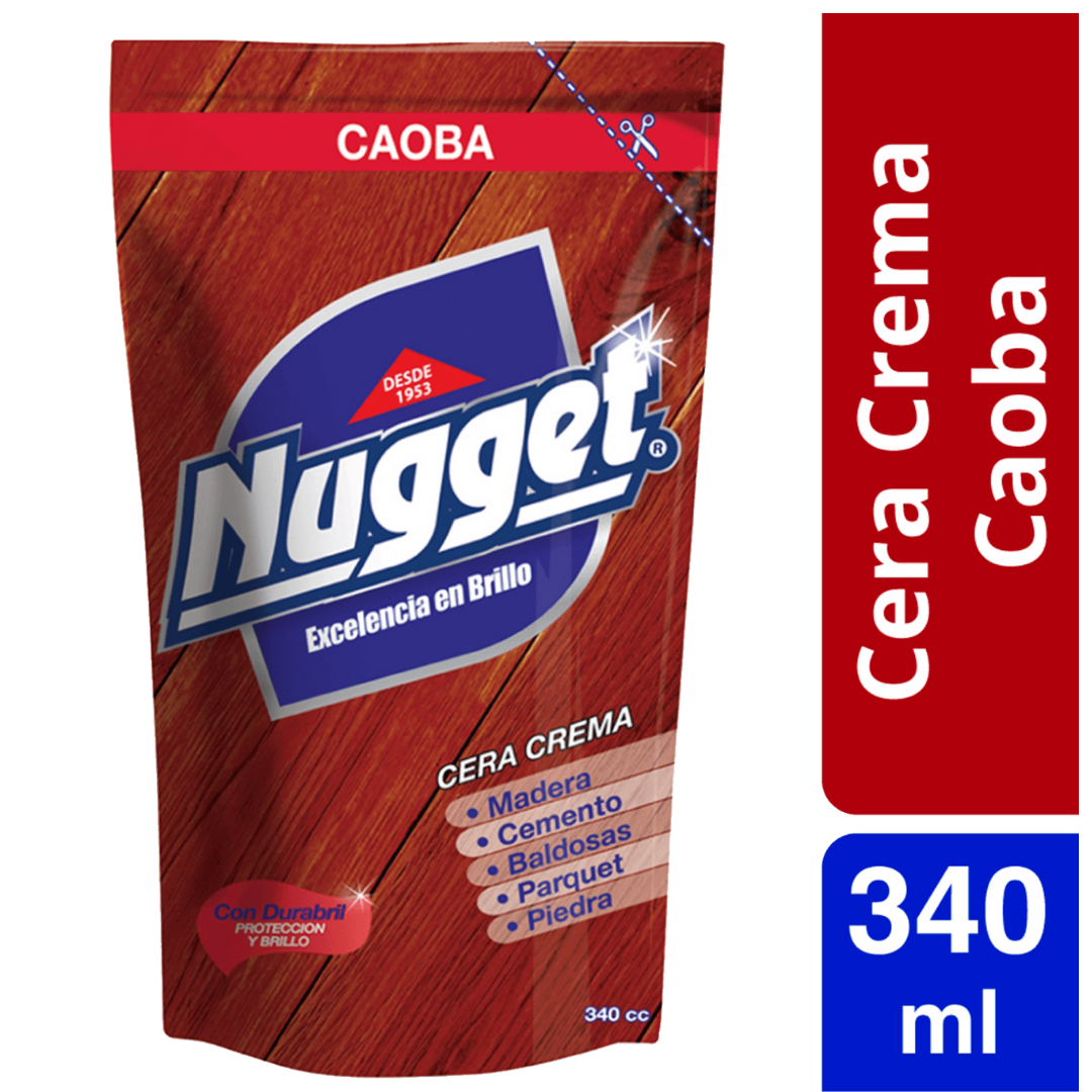 Cera en Crema Caoba Nugget 340ml