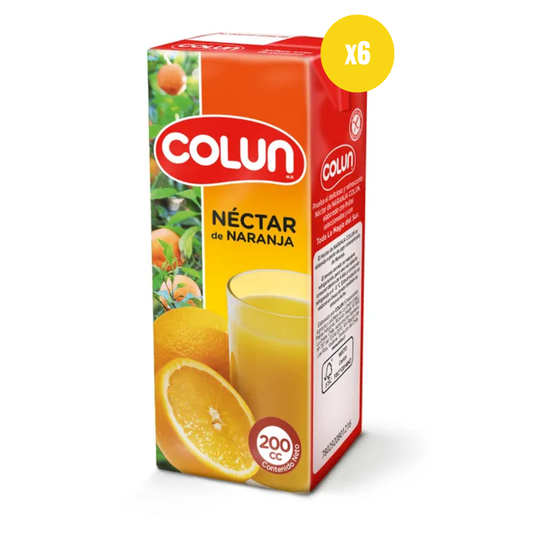 Nectar Naranja Colun 200ml 6un