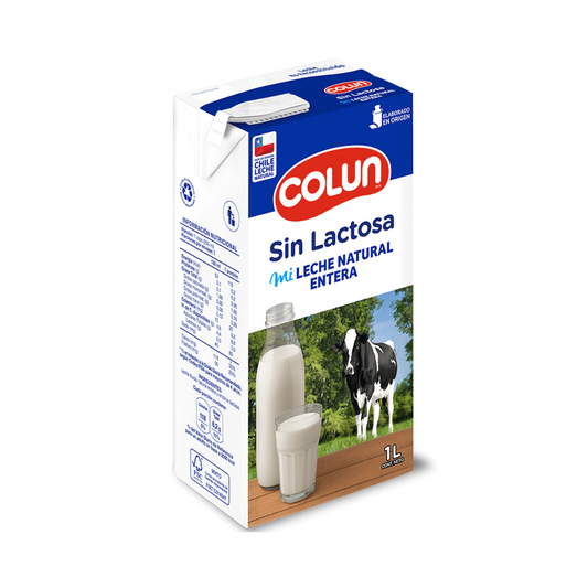 Leche Entera Sin Lactosa Colun 1L